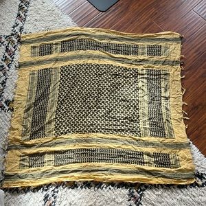 Black and yellow scarf